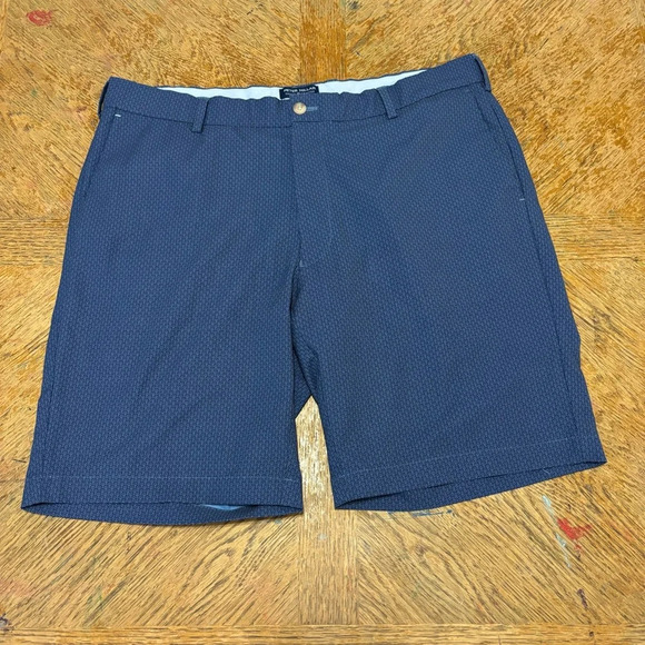 Peter Millar Mens 36 Crown Crafted Stealth Performance Stretch Shorts Blue 9" - Picture 1 of 6